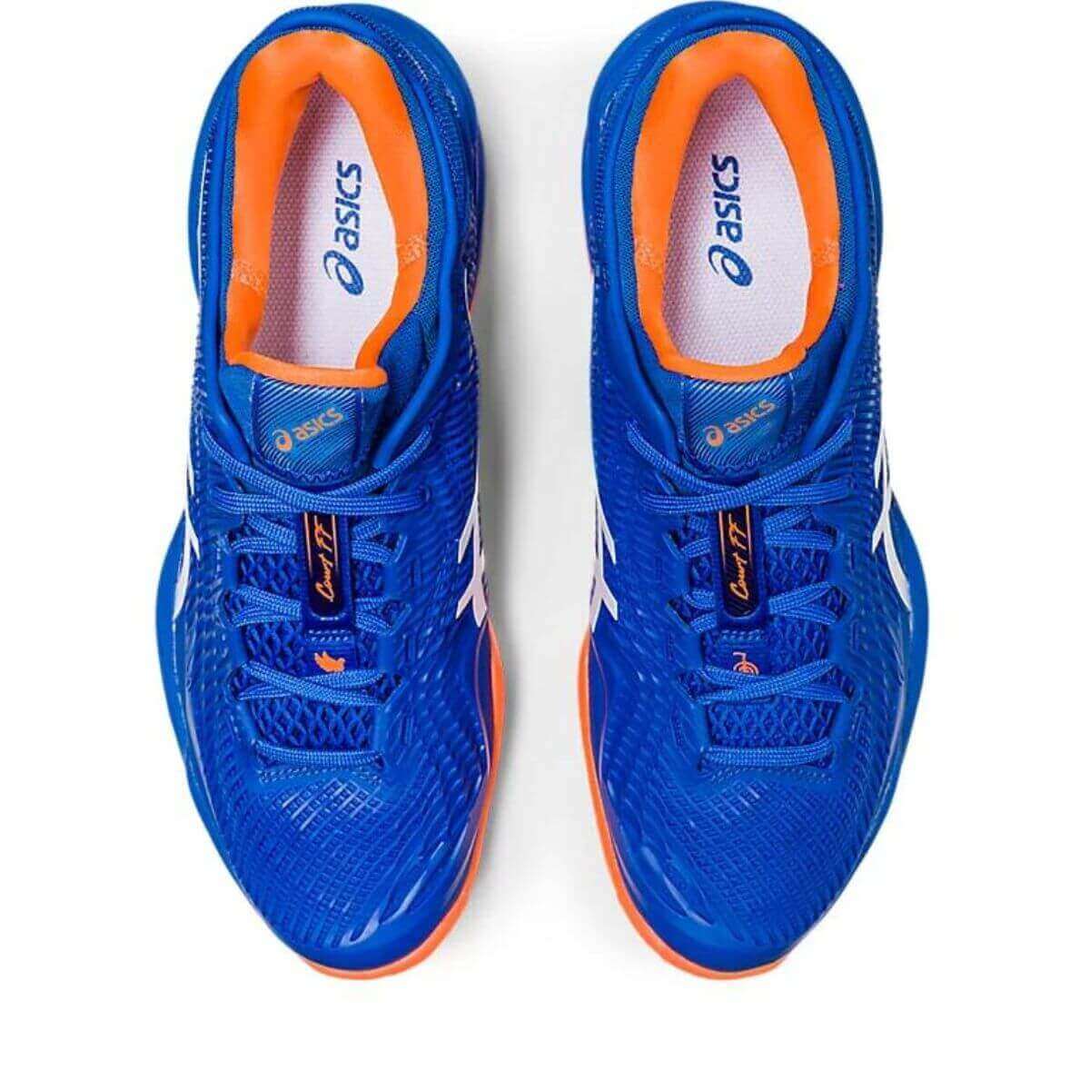 Asics Court FF 3 Novak Tennis Shoes (Tuna Blue/White) - Image 3