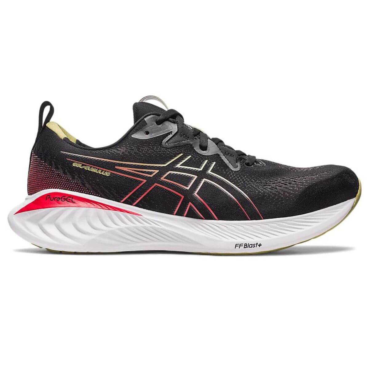 Asics Gel Cumulus 25 Running Shoes (Black/Electric Red)