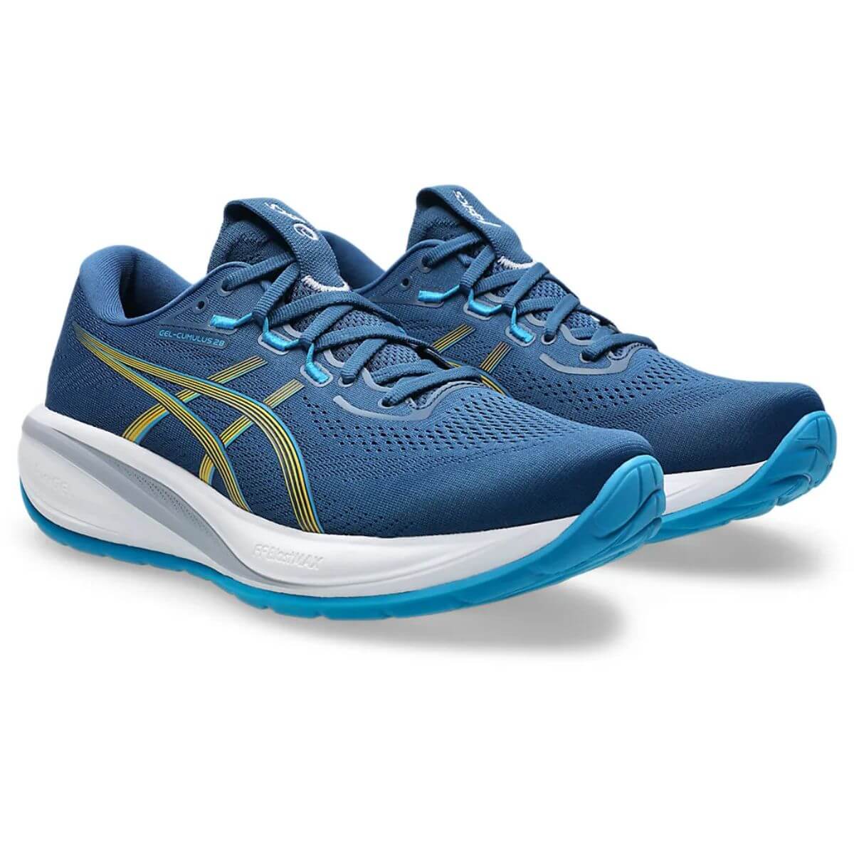 Asics Gel-Cumulus 28 Running Shoes (TWILIGHT BLUE/YAMABUKI) - Image 3