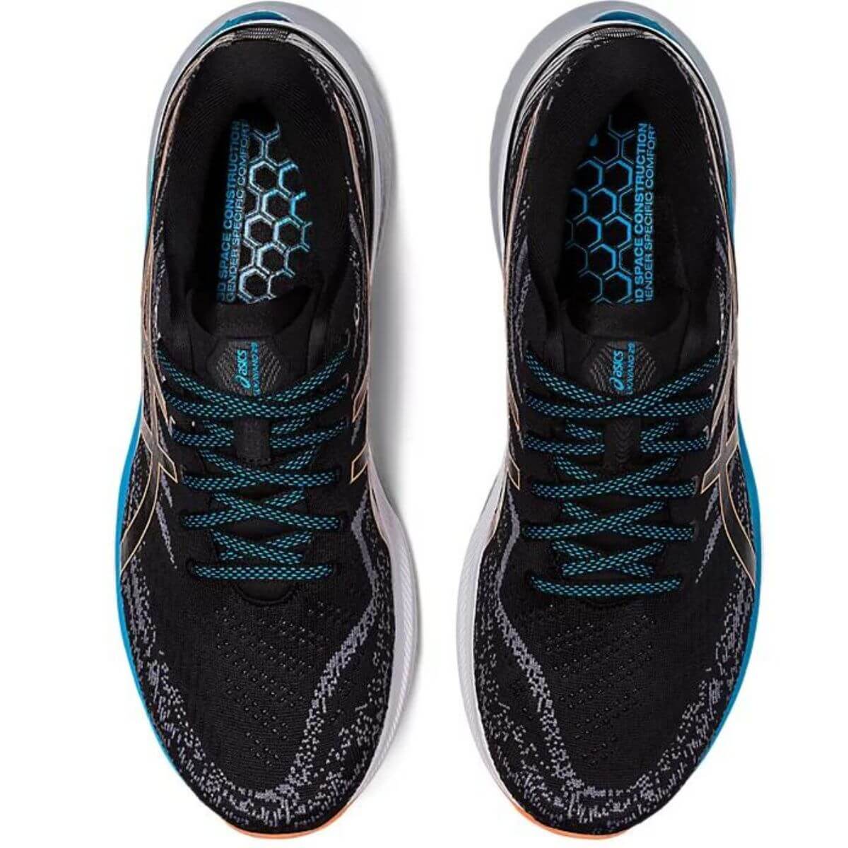 Asics Gel Kayano 29 Running Shoes (Black/Sun Peach) - Image 2