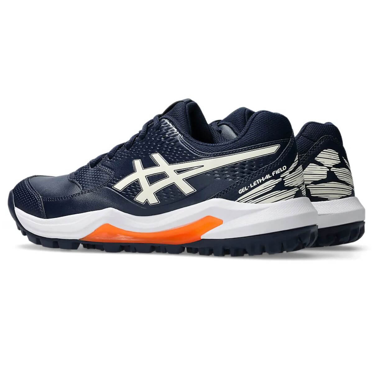 Asics Gel-Lethal Field 2 Cricket Shoes (MIDNIGHT/CREAM) - Image 4