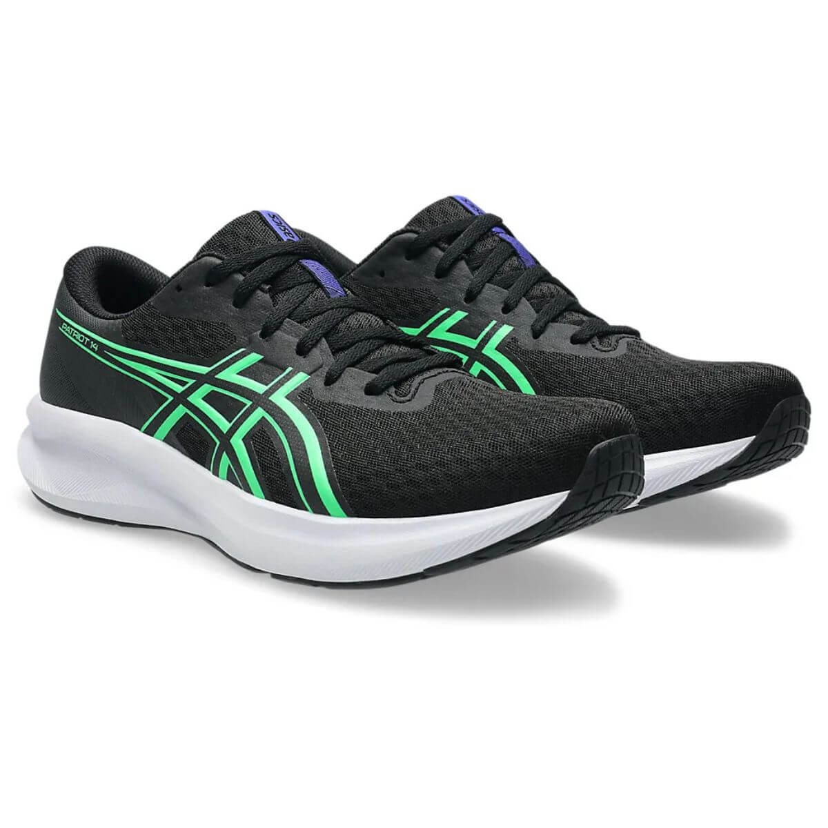 Asics Gel Patriot 14 Running Shoes (BLACK/VITAL GREEN) - Image 3
