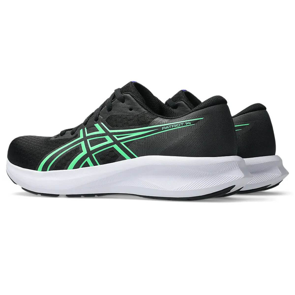 Asics Gel Patriot 14 Running Shoes (BLACK/VITAL GREEN) - Image 4