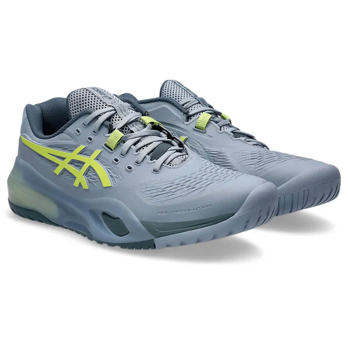 Asics Gel-Resolution X Tennis Shoes (GREY BLUE/PISTACHIO) - Image 3