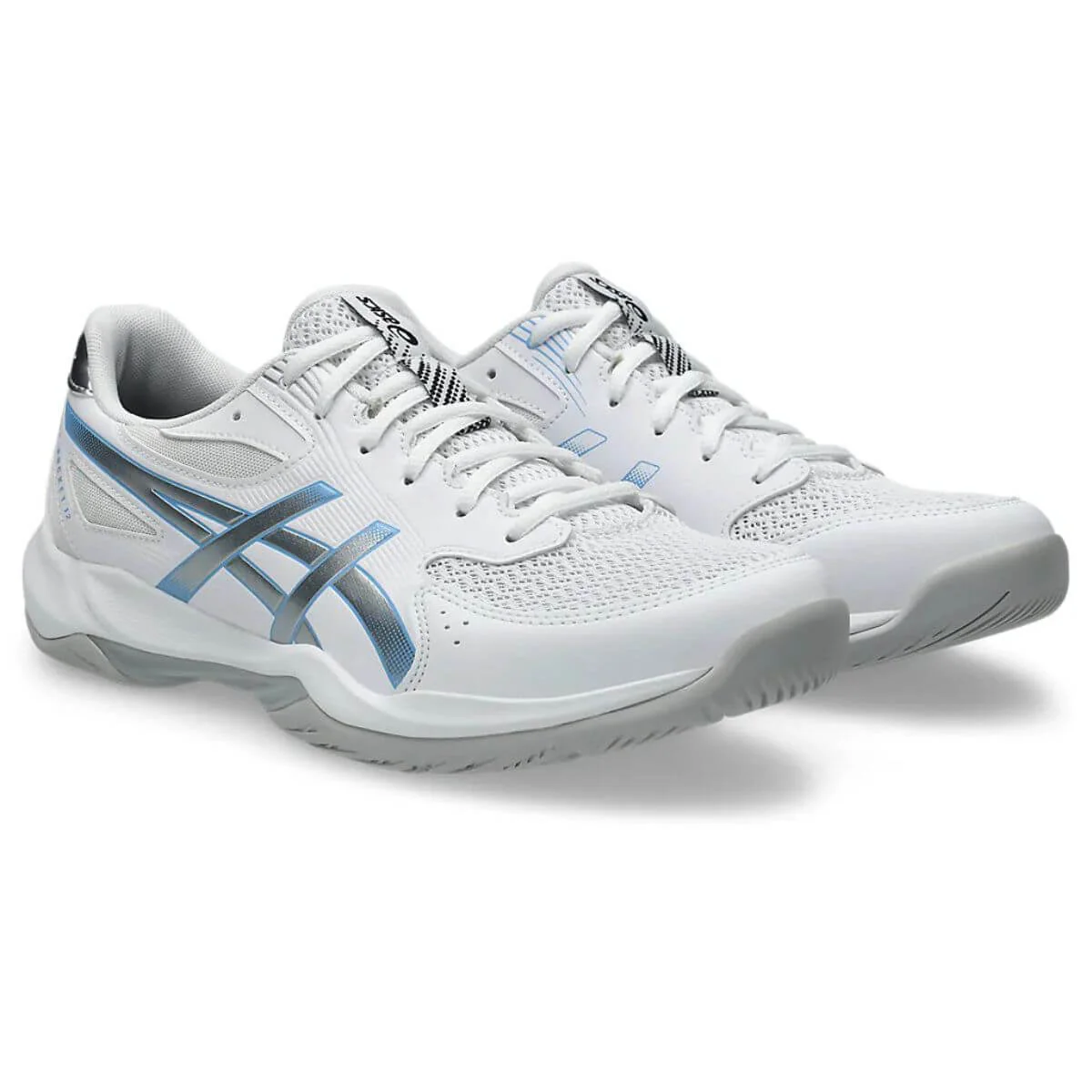 Asics Gel-Rocket 12 Badminton Shoes (WHITE/BLUE BELL) - Image 3