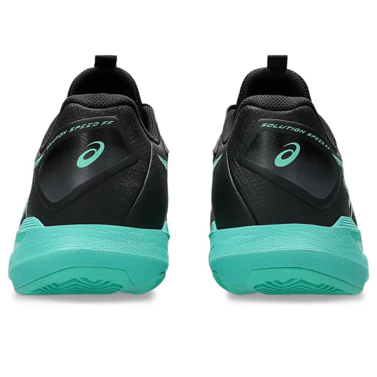 Asics Solution Speed FF 4 Clay Tennis Shoes (BLACK/AURORA GREEN) - Image 6
