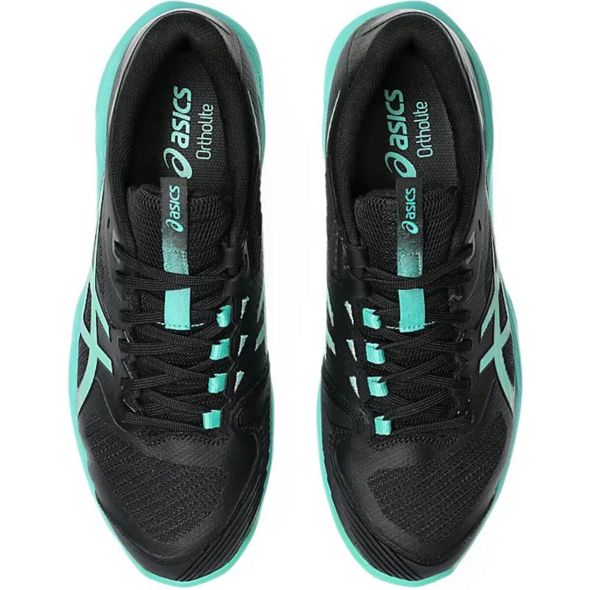 Asics Solution Speed FF 4 Clay Tennis Shoes (BLACK/AURORA GREEN) - Image 7
