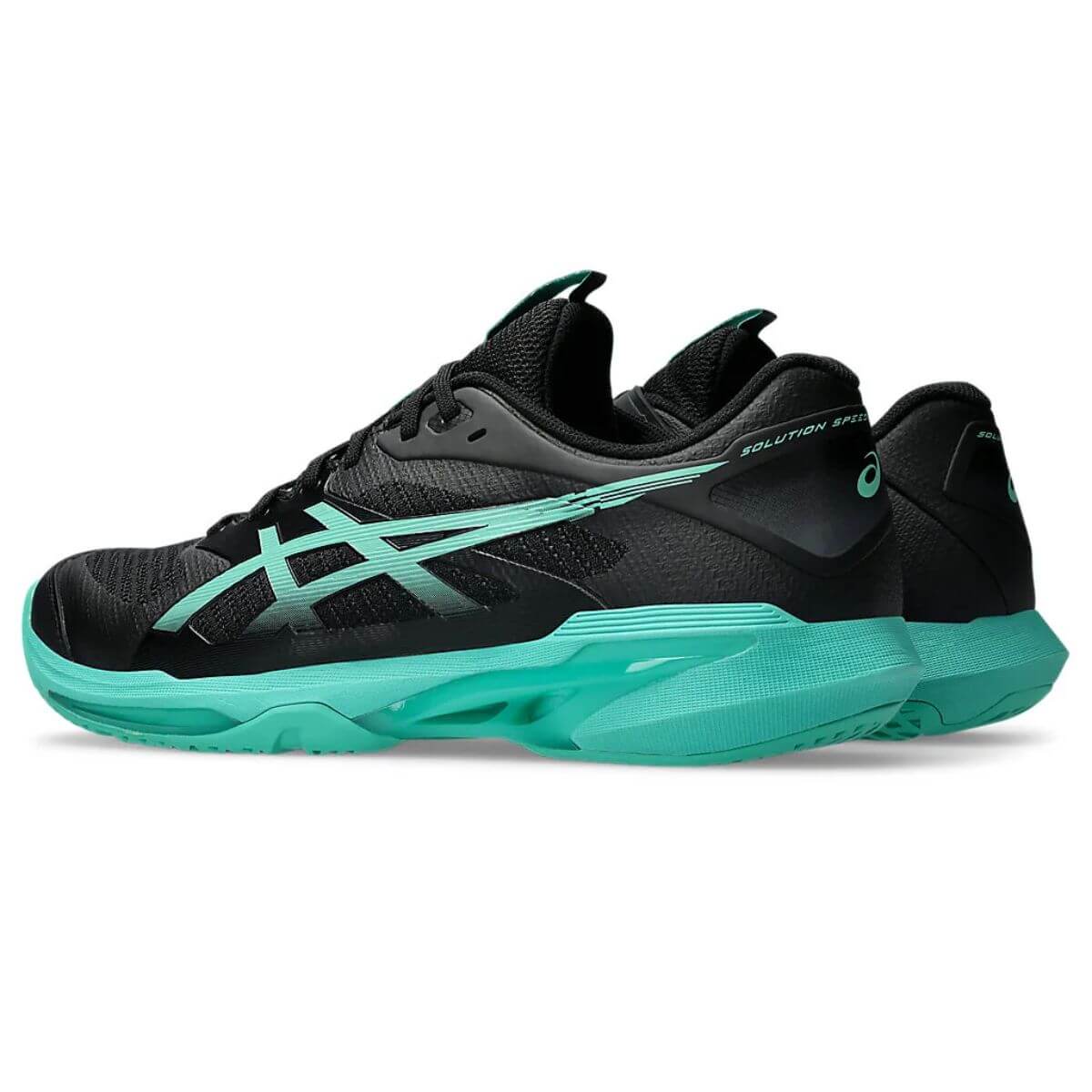 Asics Solution Speed FF 4 Tennis Shoes (BLACK/AURORA GREEN) - Image 4