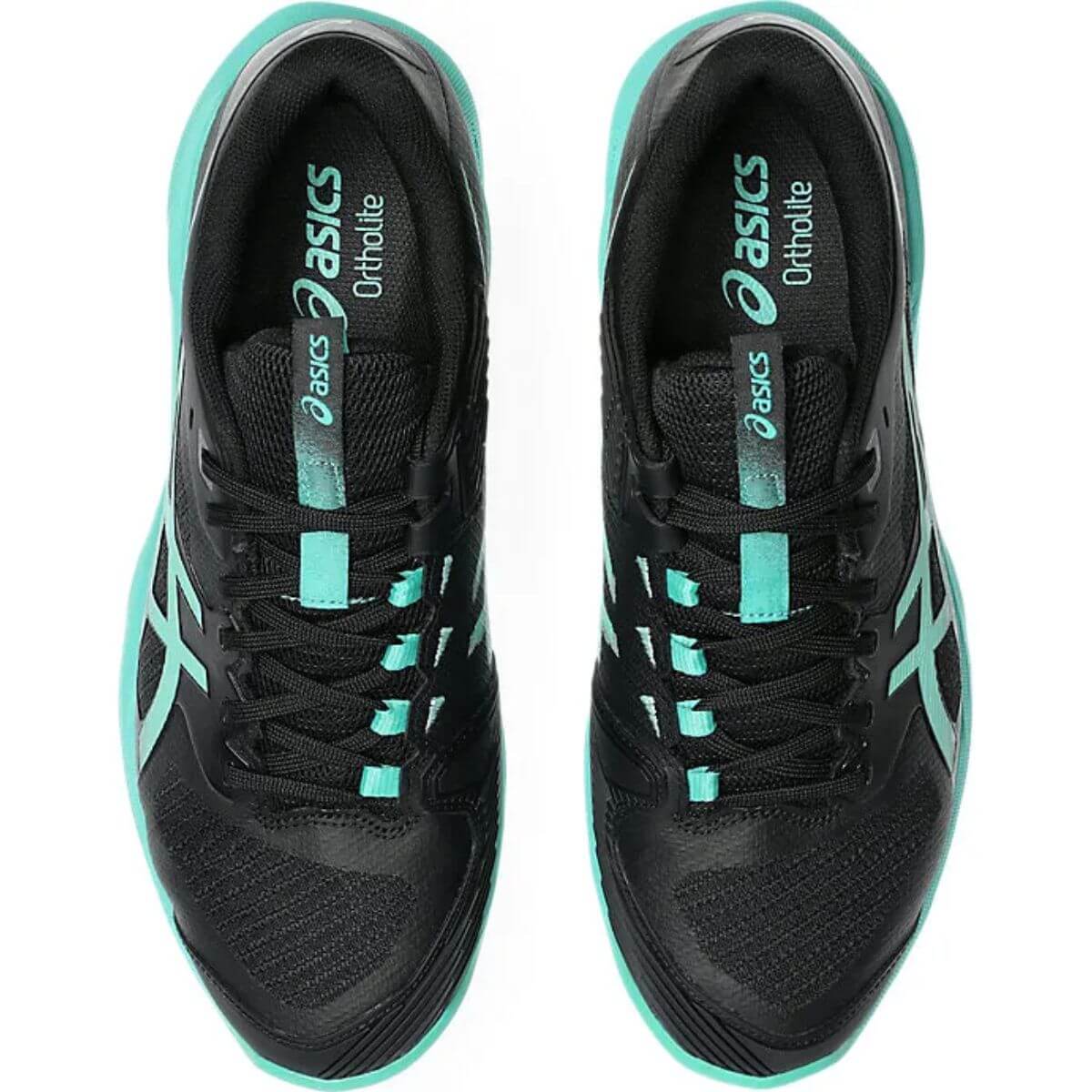 Asics Solution Speed FF 4 Tennis Shoes (BLACK/AURORA GREEN) - Image 7