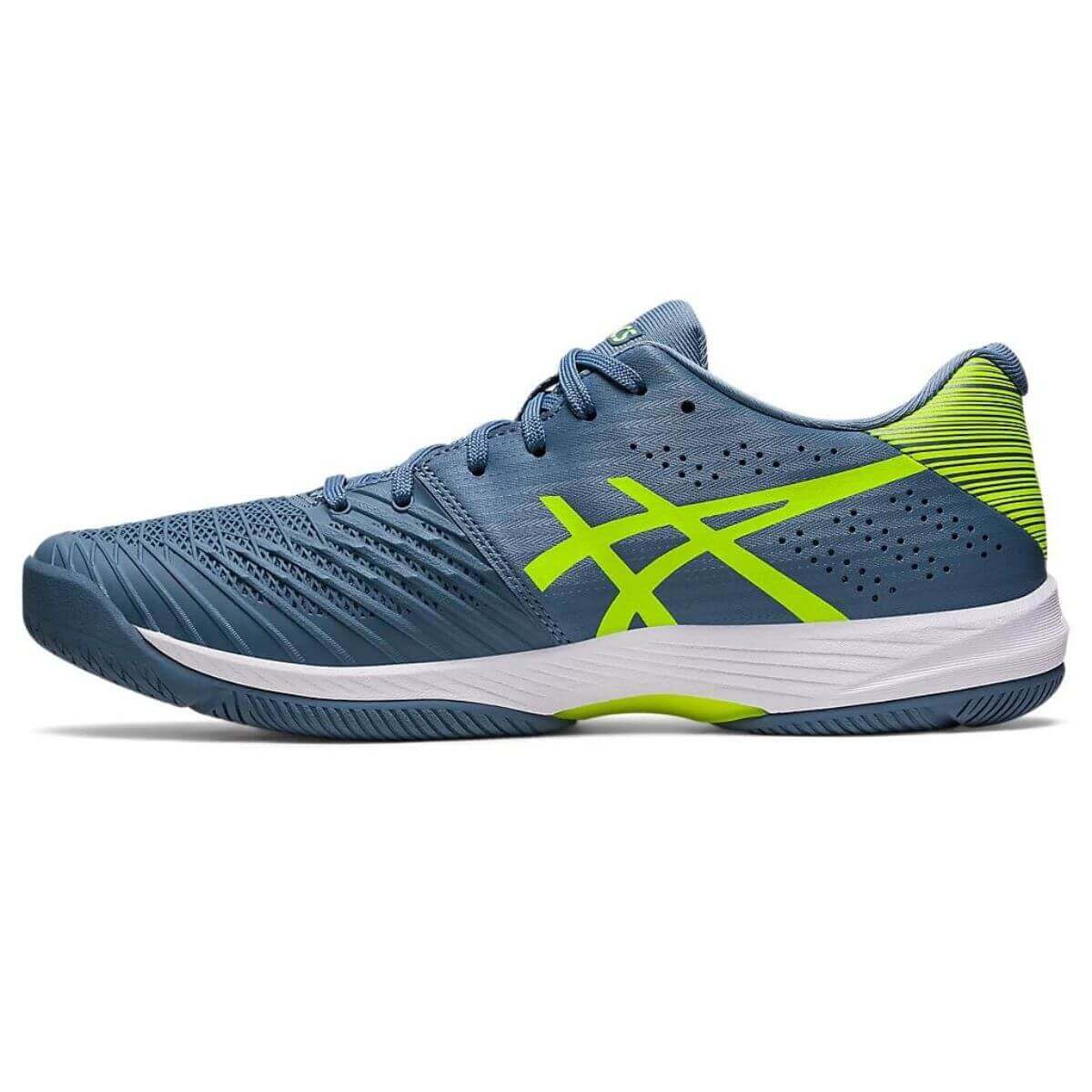 Asics Solution Swift FF Tennis Shoes (Steel Blue/Hazard Green) - Image 3
