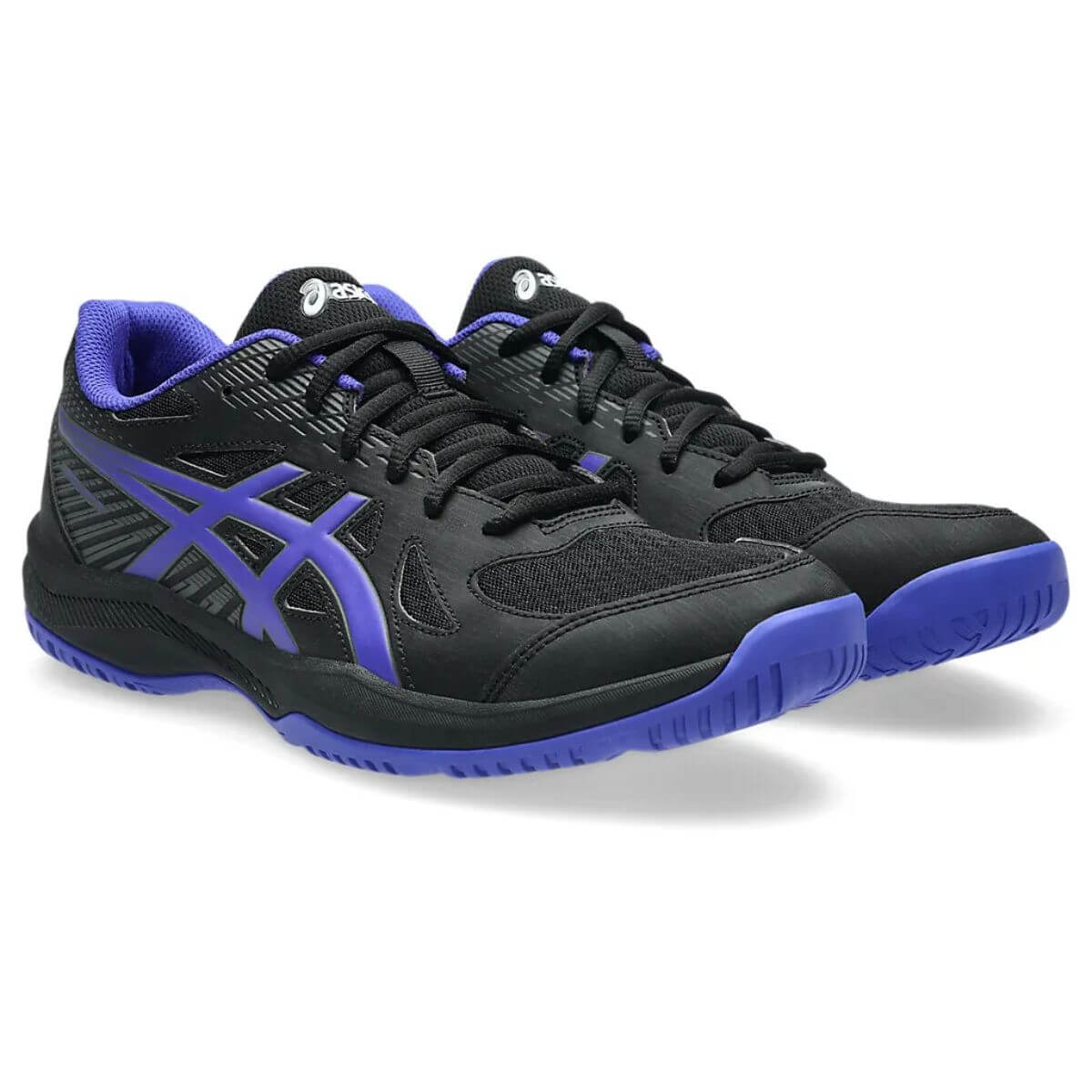 Asics Upcourt 6 Badminton Shoes (BLACK/COBALT BURST) - Image 3