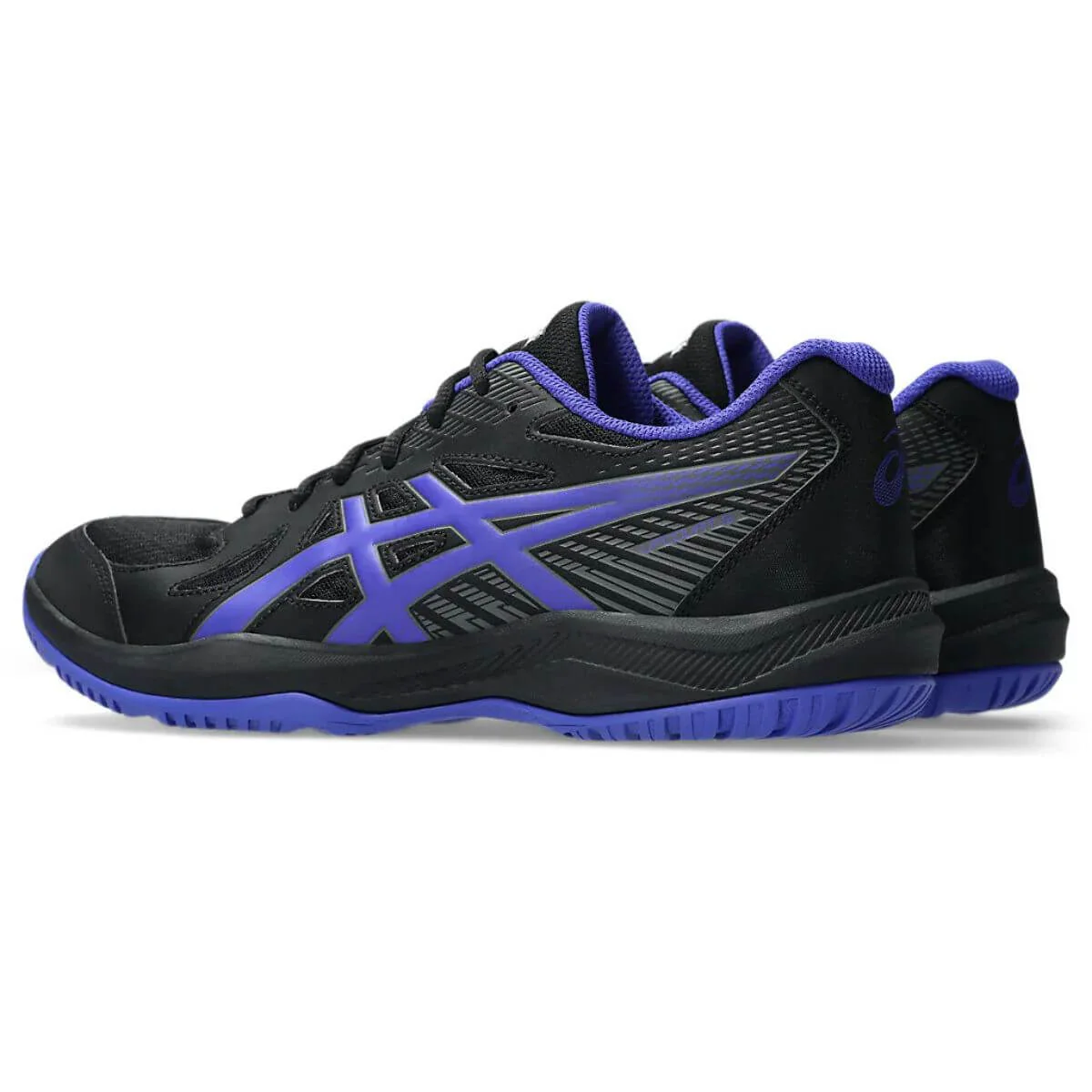Asics Upcourt 6 Badminton Shoes (BLACK/COBALT BURST) - Image 4
