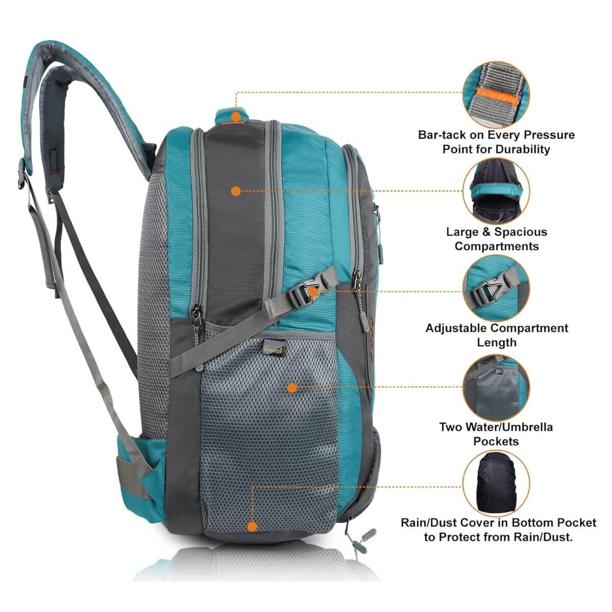 Half Moon Rucksack/Trekking Bag - Image 4