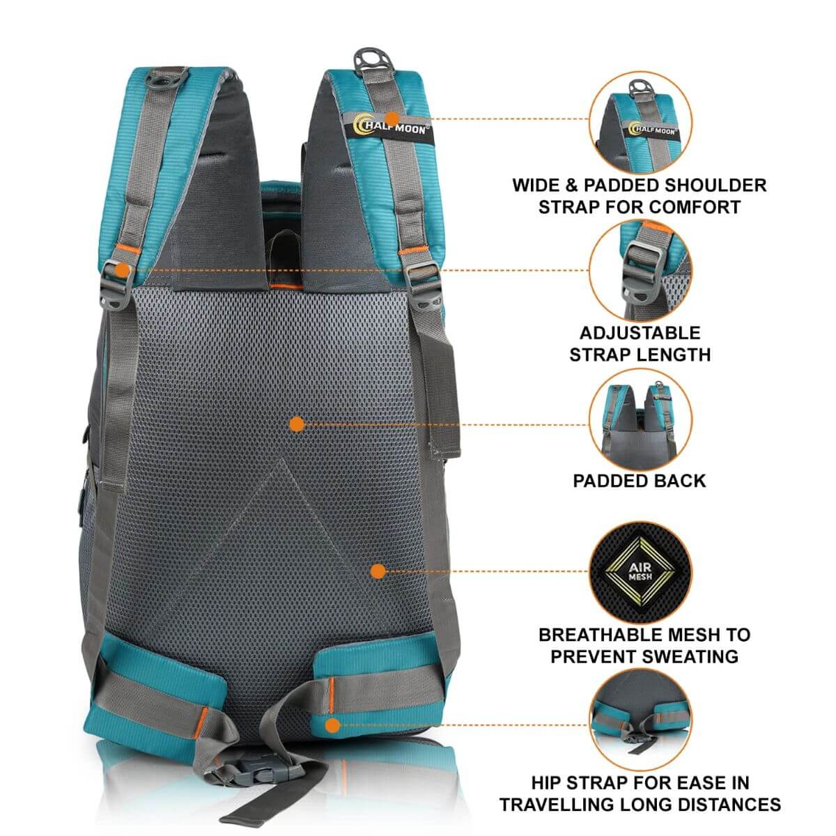 Half Moon Rucksack/Trekking Bag - Image 5