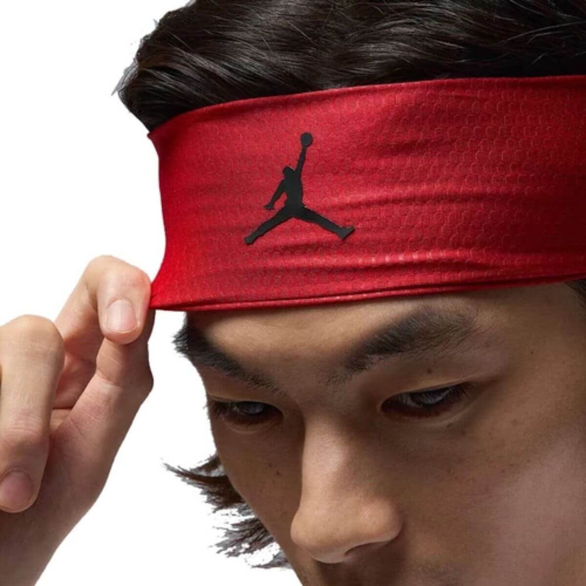 Jordan Dri-fit Performance Sport Headband (Gym Red/Black) - Image 4