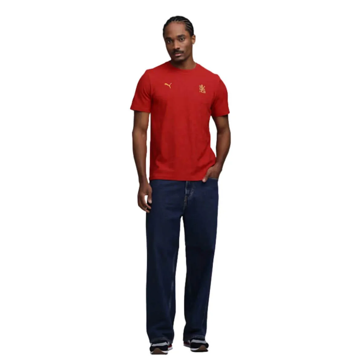 PUMA x RCB Mens Jacquard Tee - Image 4