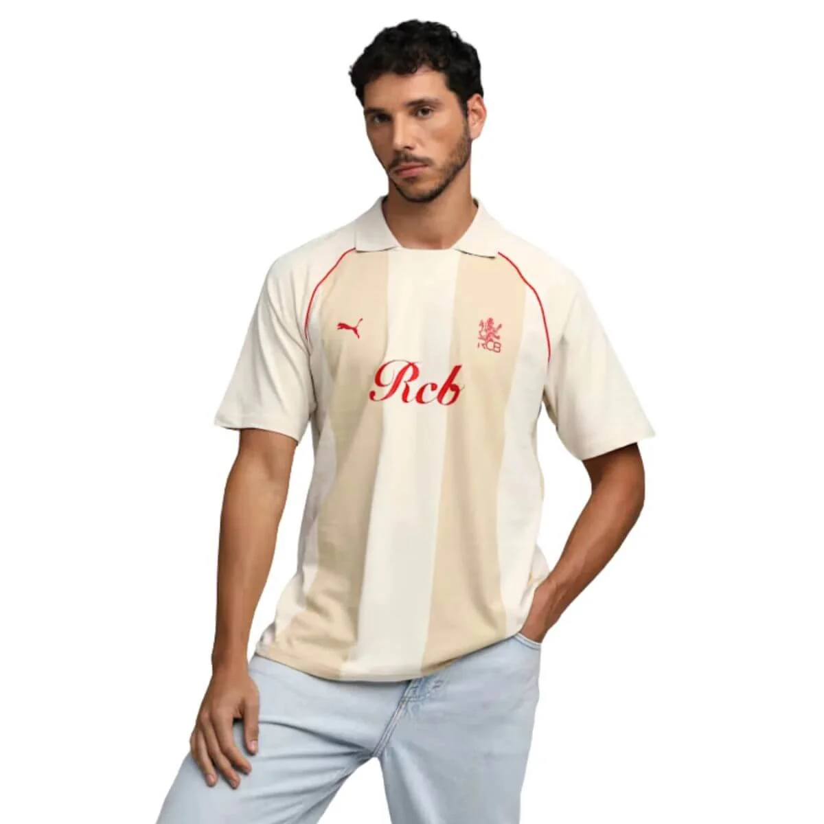 PUMA x RCB Mens Striper Polo II Polo T-Shirt - Image 11