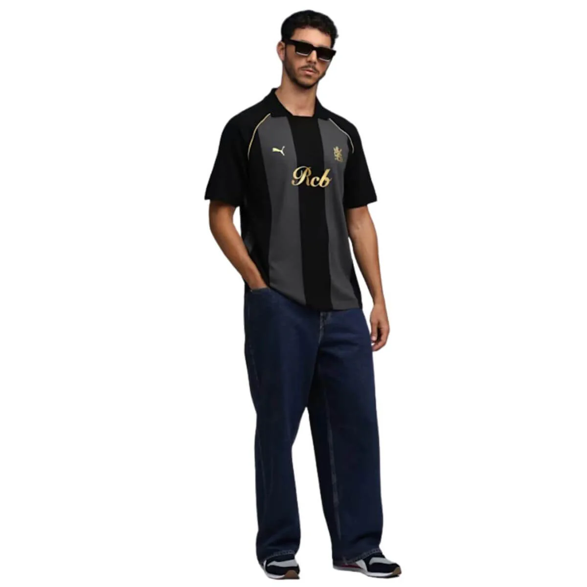 PUMA x RCB Mens Striper Polo II Polo T-Shirt - Image 9