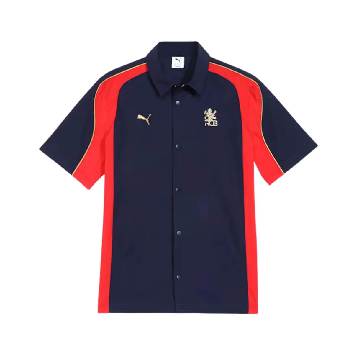 PUMA x RCB Mens Woven Polo T-Shirt - Image 4