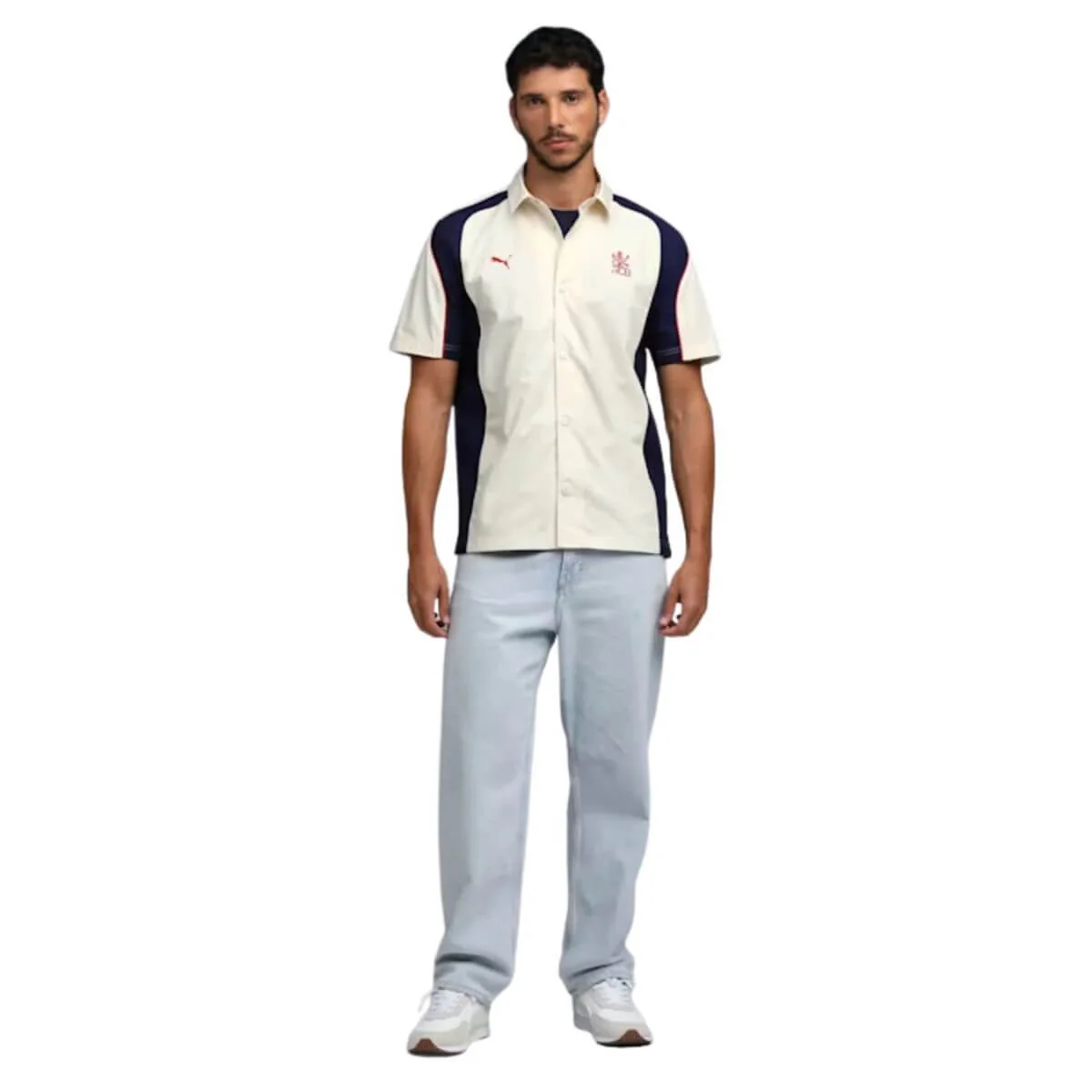 PUMA x RCB Mens Woven Polo T-Shirt - Image 5