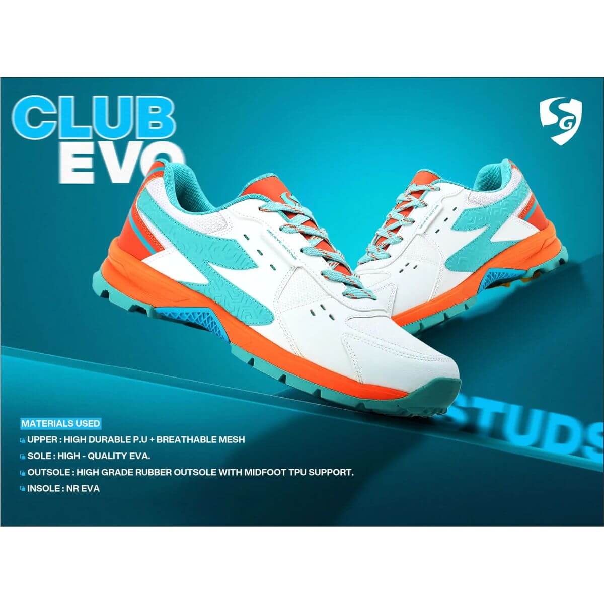 SG Club Evo Cricket Studs - Image 21