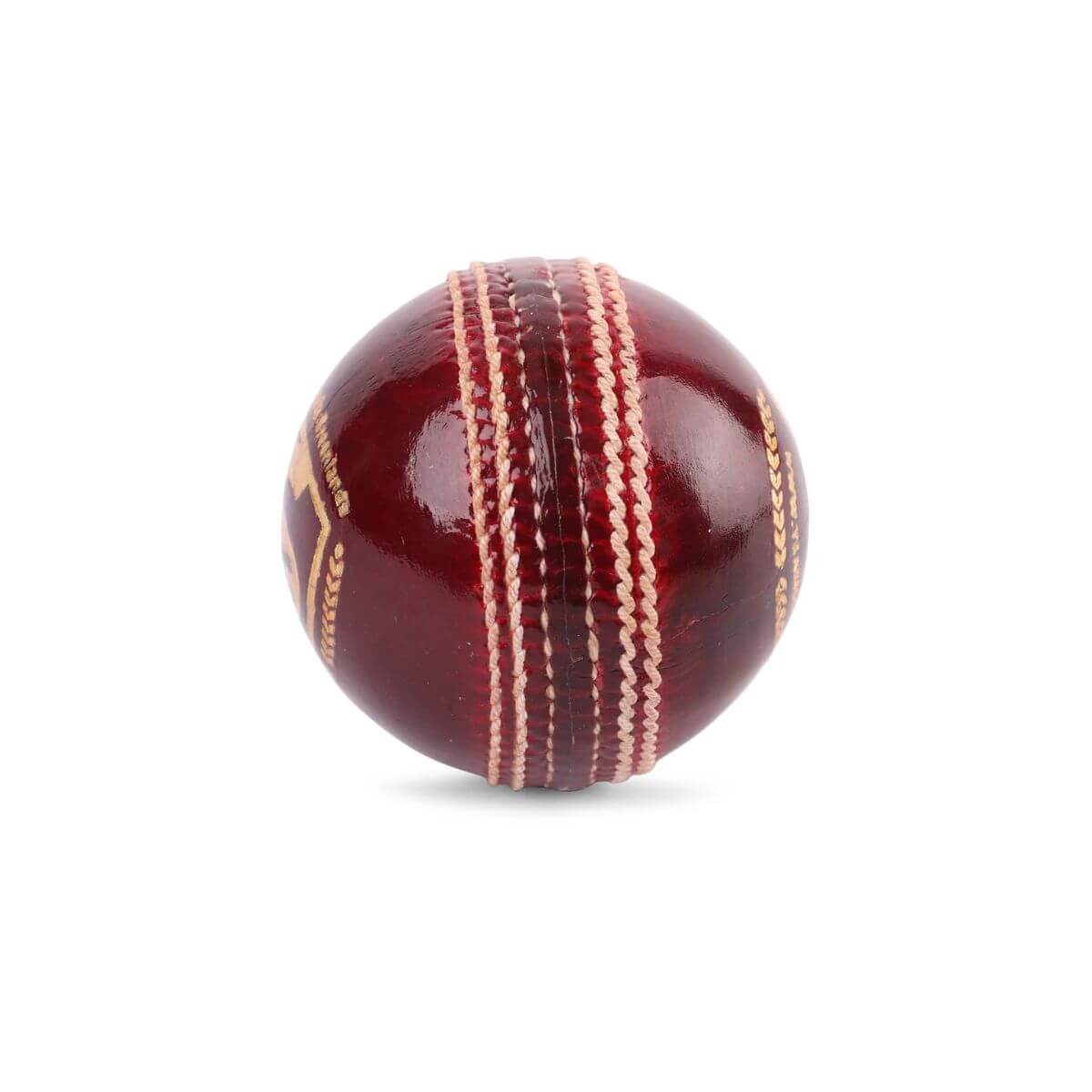 SG Club Red Leather Cricket Ball - Image 3