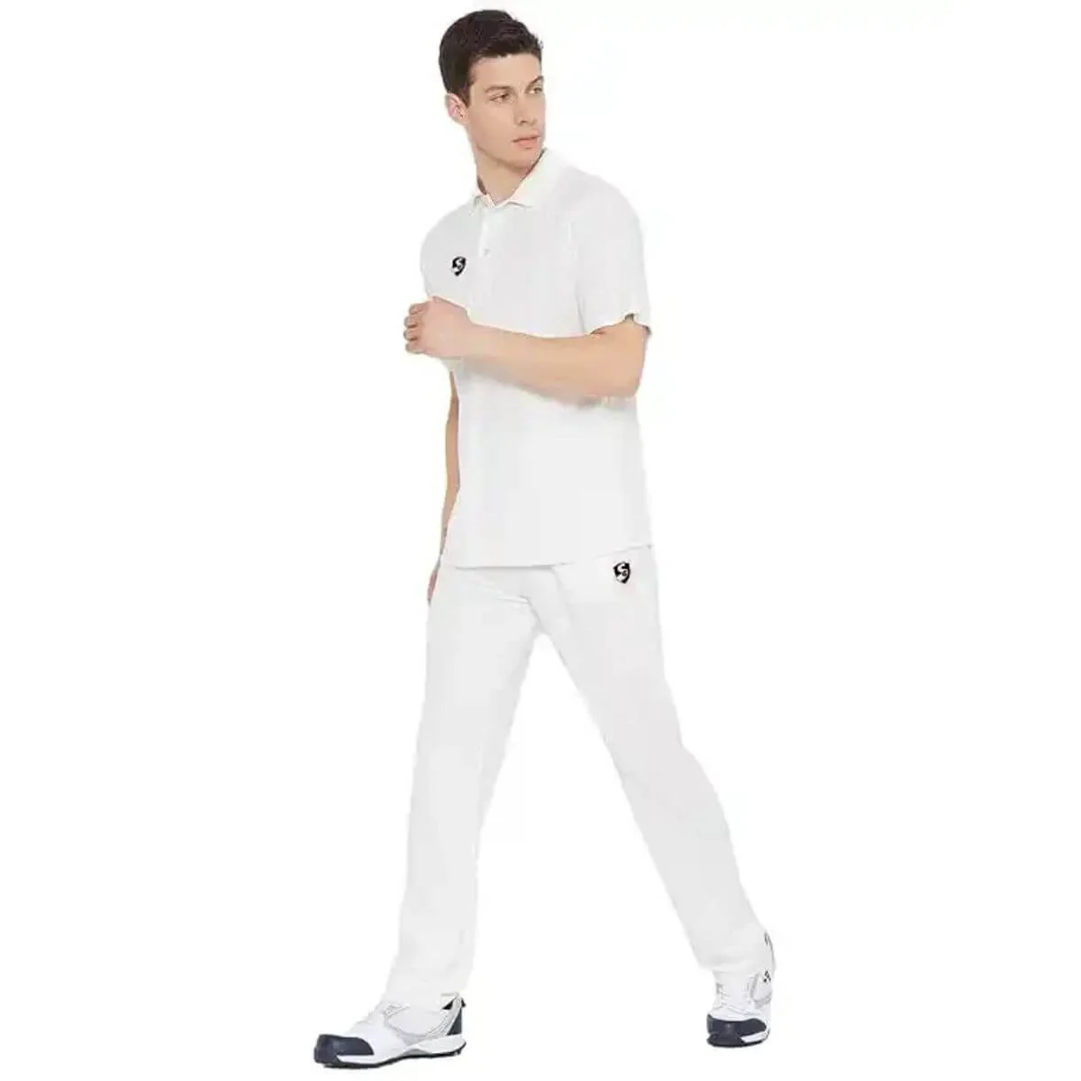 SG Club Junior Half Sleeve Cricket Whites Combo - Image 3