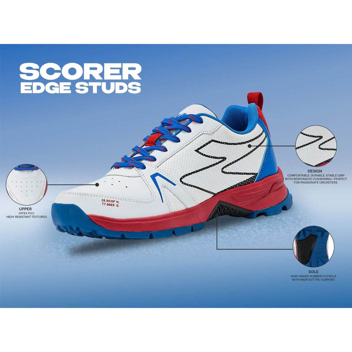 SG Scorer Edge Cricket Studs - Image 7