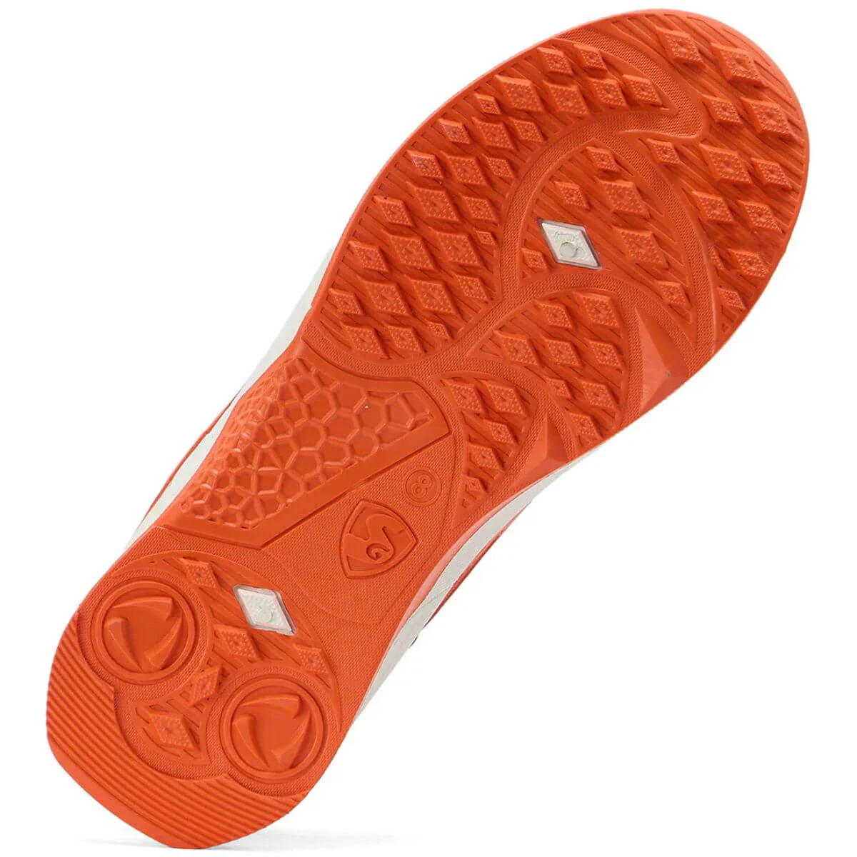 SG Yorker Pro Cricket Studs-White/Orange - Image 11