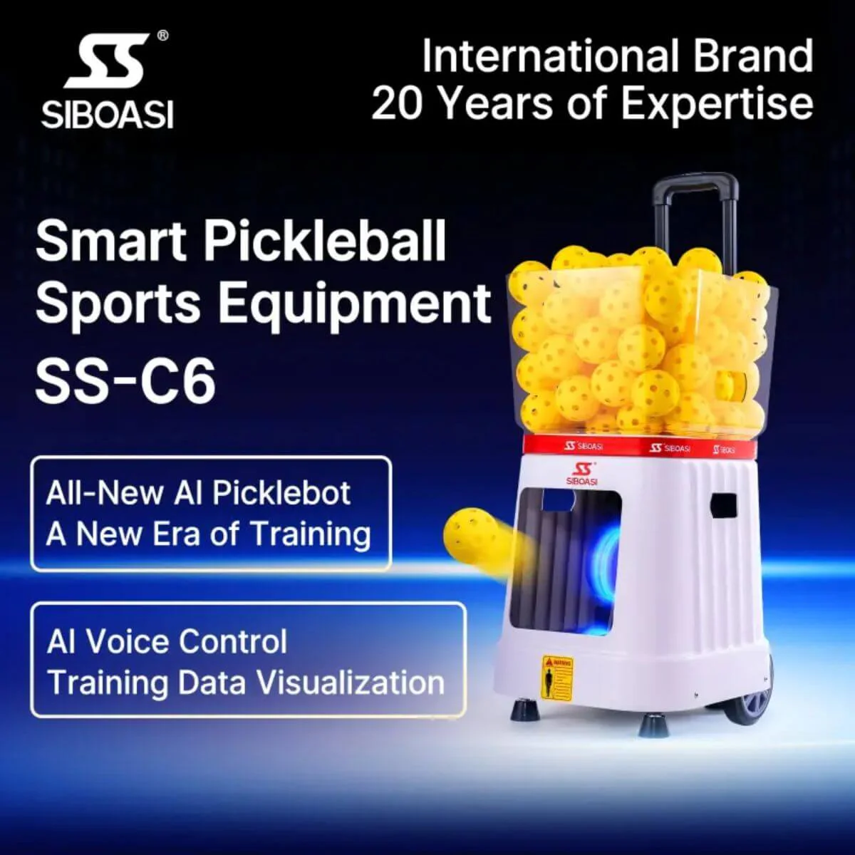 Siboasi C6 Outdoor Professional Pickleball Machine - Image 5