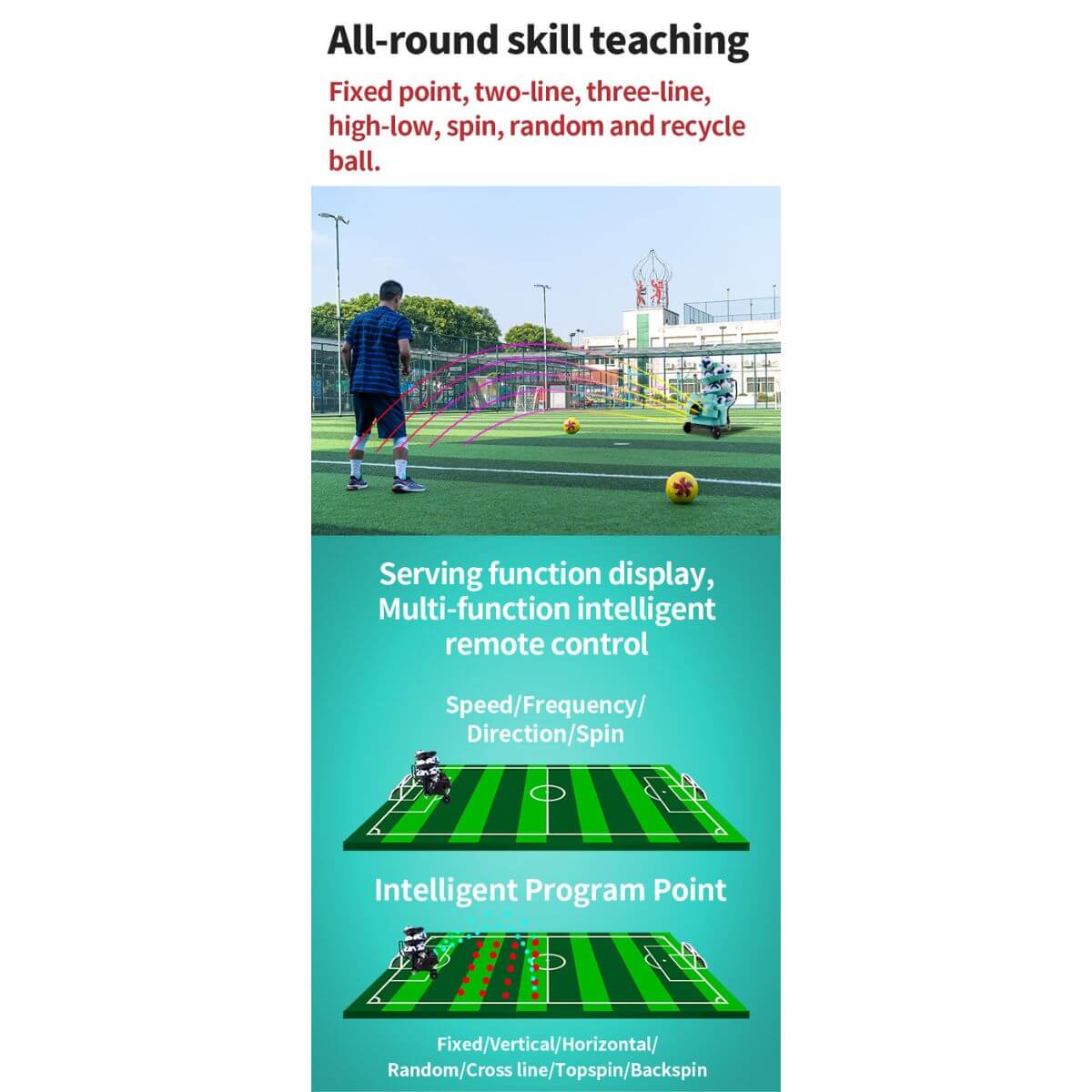 Siboasi F6526 Football Training Machine - Image 9